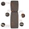 Classic Accessories Water-Resistant 72x21x3" Patio Chaise Lounge Cushion Cover, Dark Taupe 60-431-015101-RT - alternate 4